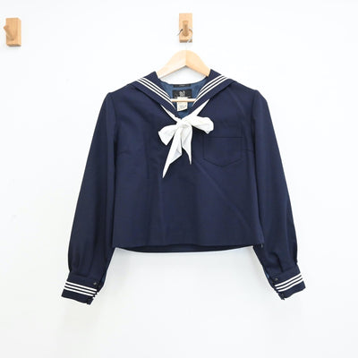 【中古】東京都 実践女子学園中学校・高等学校 女子制服 3点（セーラー服・スカート）sf009122