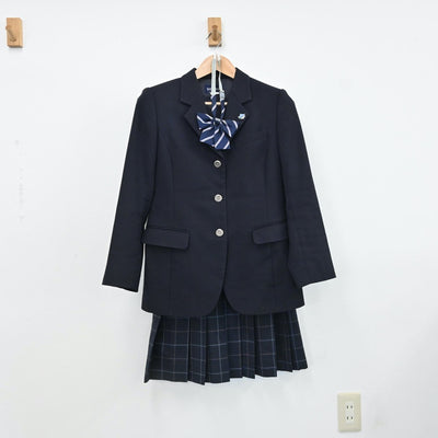 【中古】神奈川県 藤沢清流高等学校 女子制服 5点（ブレザー・スカート）sf009125