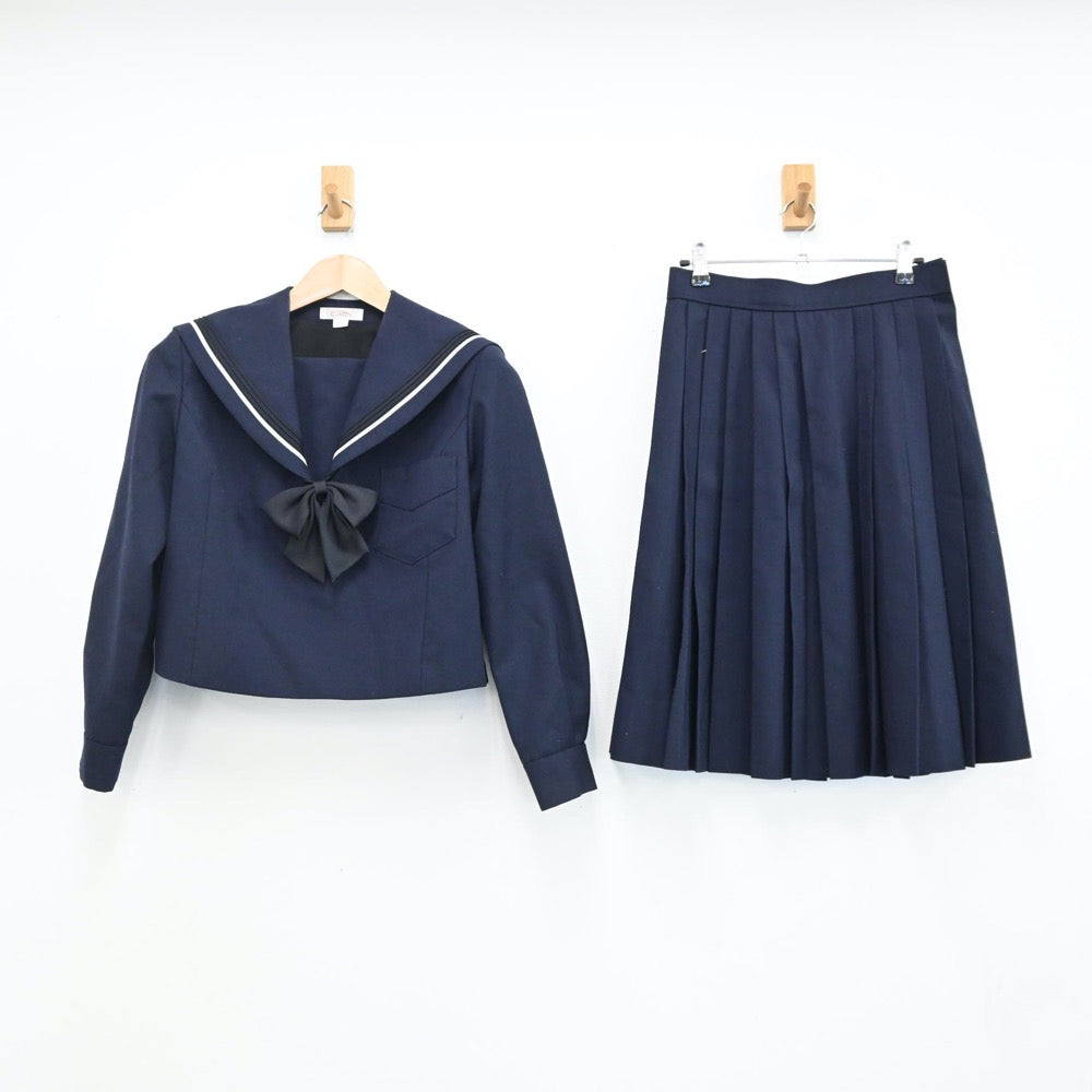 【中古】大阪府 山本高等学校 女子制服 4点（セーラー服・スカート）sf009136