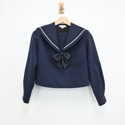 【中古】大阪府 山本高等学校 女子制服 4点（セーラー服・スカート）sf009136