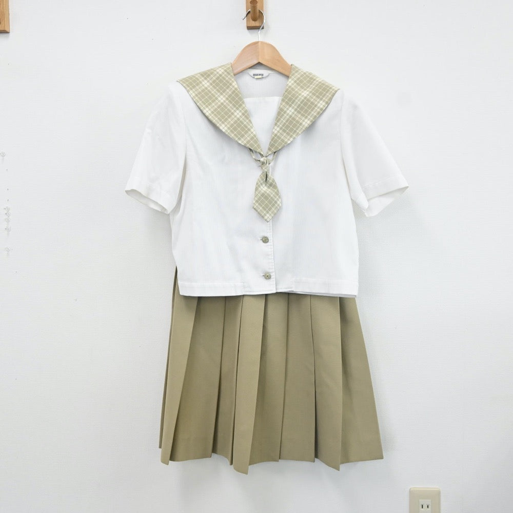 【中古】埼玉県 越谷南高等学校 女子制服 5点（セーラー服・スカート）sf009141