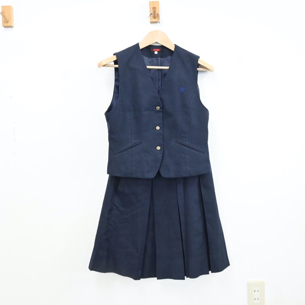 中古制服】岡山県 おかやま山陽高等学校 女子制服 4点（ブレザー・ベスト・スカート）sf009145【リサイクル学生服】 | 中古制服通販パレイド