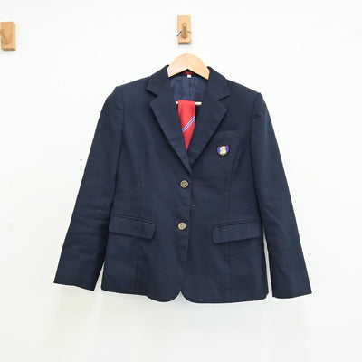 【中古】岡山県 おかやま山陽高等学校 女子制服 3点（ブレザー・スカート）sf009146