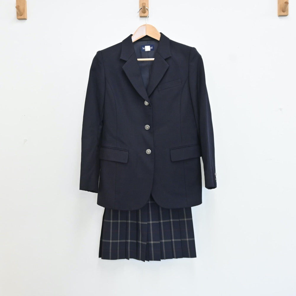 【中古】東京都 駒澤大学高等学校 女子制服 2点（ブレザー・スカート）sf009156