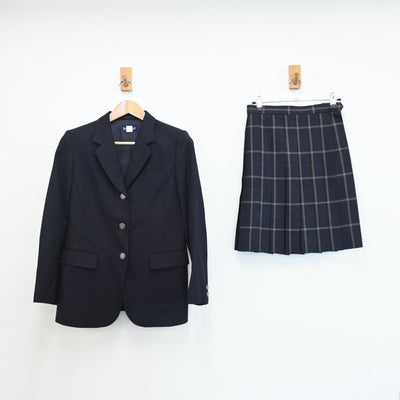 【中古】東京都 駒澤大学高等学校 女子制服 2点（ブレザー・スカート）sf009156