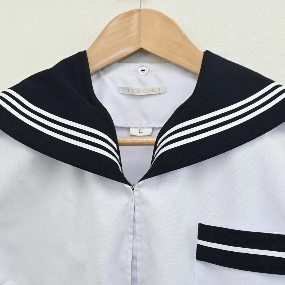 【中古】長野県 長野県長野西高等学校 女子制服 1点（セーラー服）sf009213