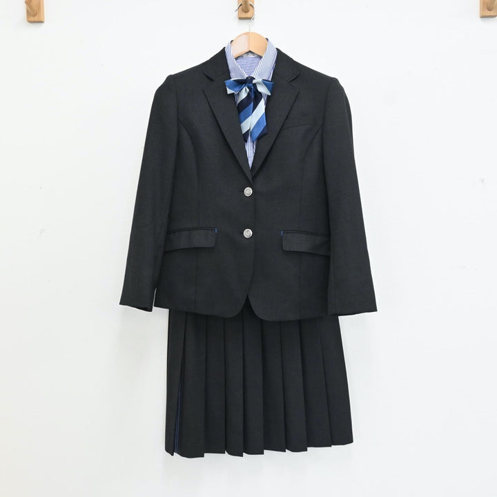 【中古】福岡県 福岡市立福翔高等学校 女子制服 4点（ブレザー・シャツ・スカート）sf009216