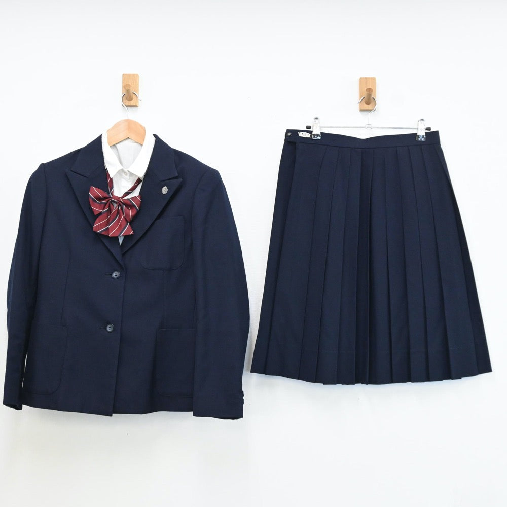 【中古】大阪府 大阪府立旭高等学校 女子制服 4点（ブレザー・シャツ・スカート）sf009261