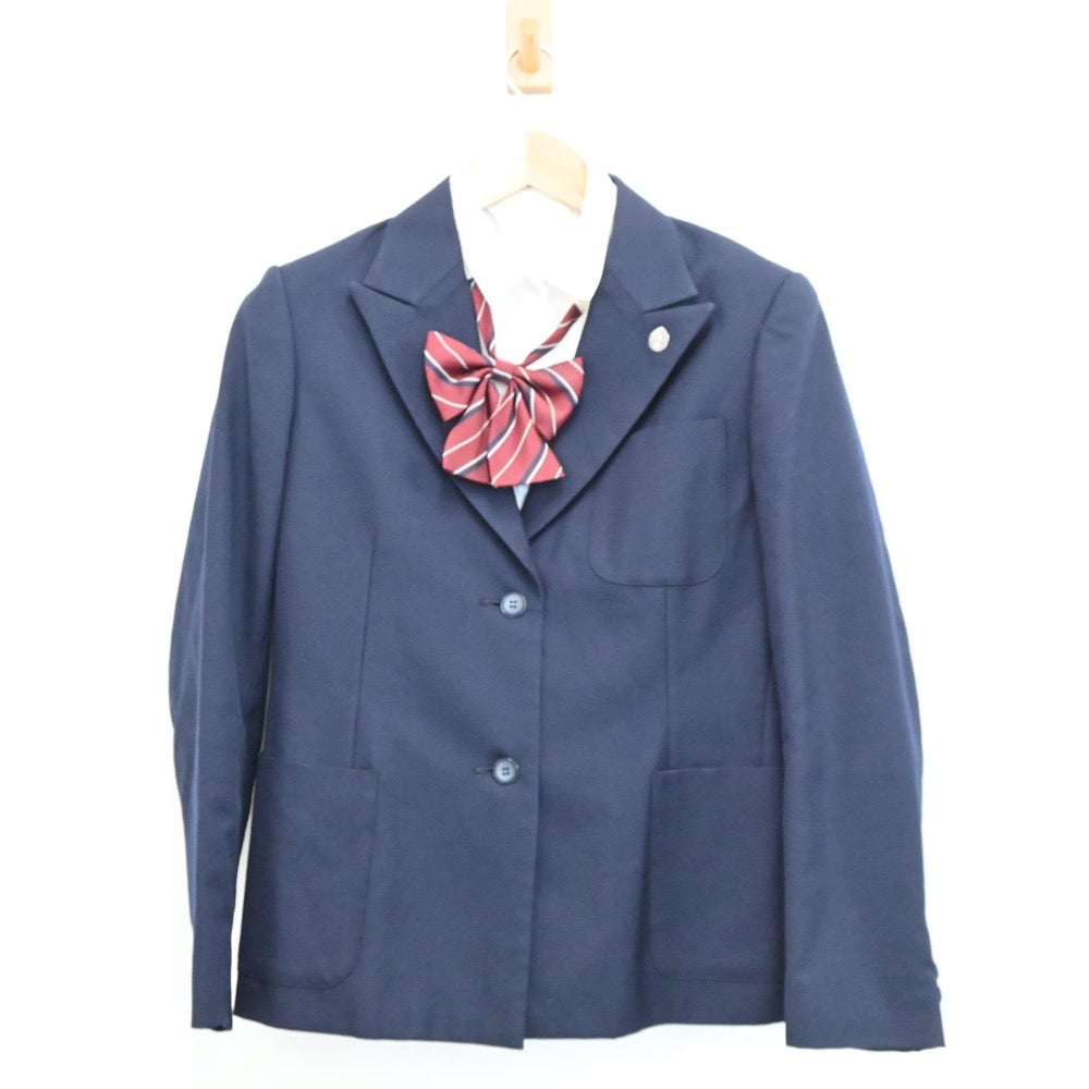 【中古】大阪府 大阪府立旭高等学校 女子制服 4点（ブレザー・シャツ・スカート）sf009261