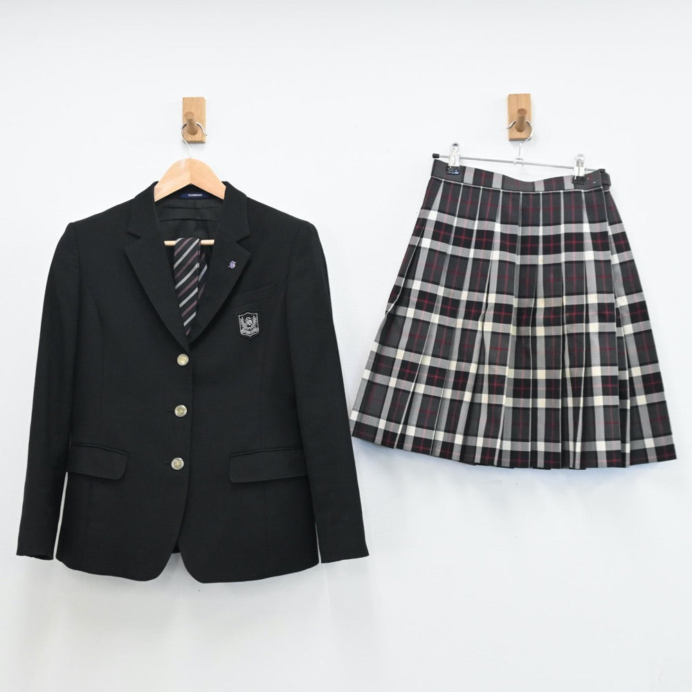 【中古】埼玉県 埼玉平成高等学校 女子制服 5点（ブレザー・スカート）sf009267