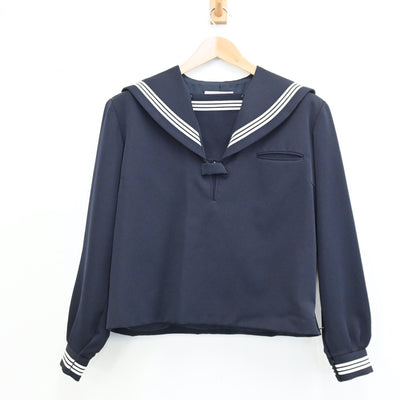 【中古】三重県 小千谷市立小千谷中学校 女子制服 2点（セーラー服・スカート）sf009277