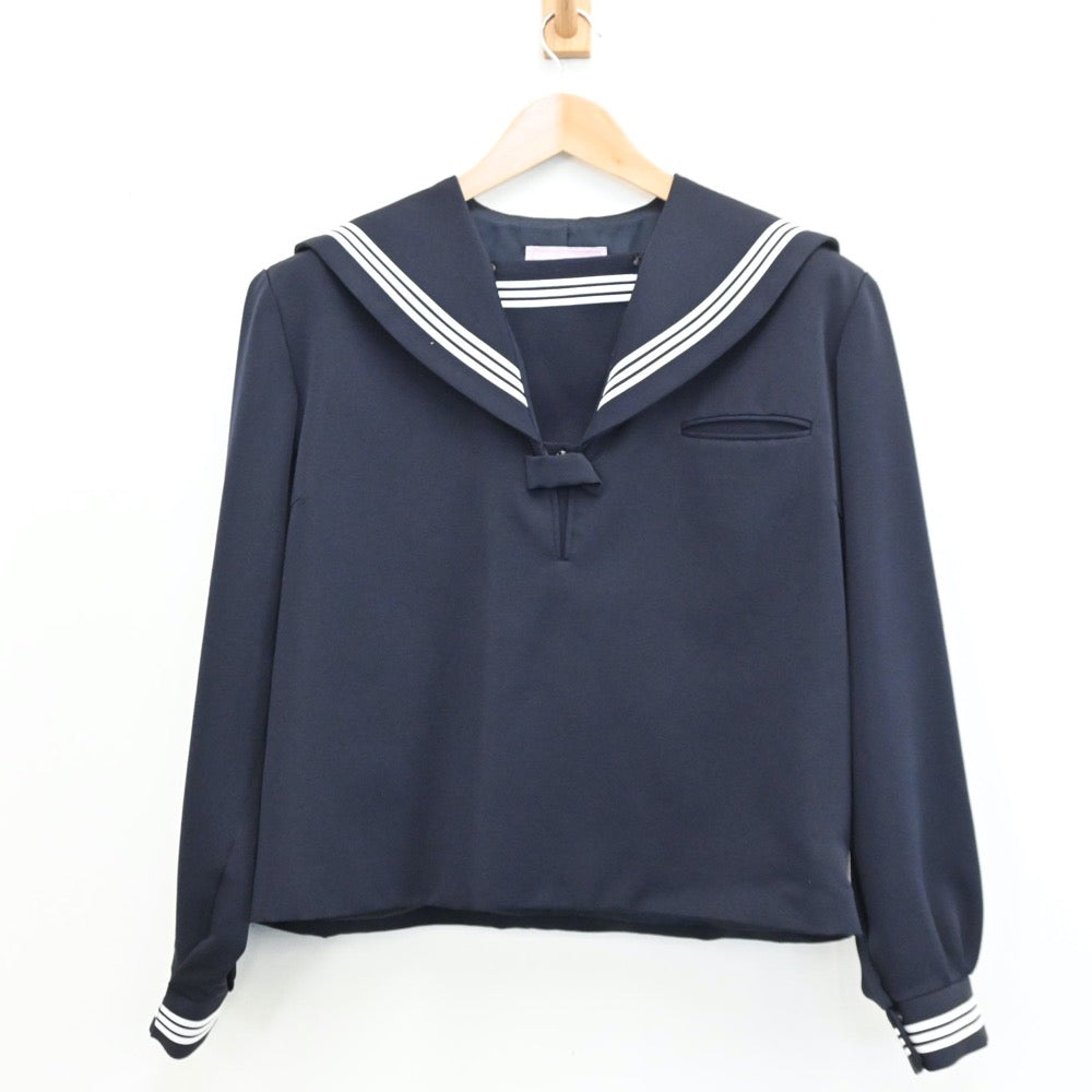 【中古】三重県 小千谷市立小千谷中学校 女子制服 2点（セーラー服・スカート）sf009278