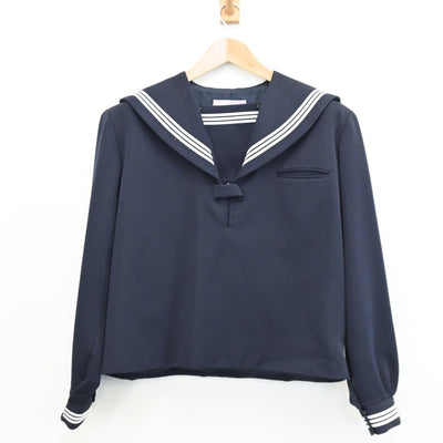 【中古】三重県 小千谷市立小千谷中学校 女子制服 2点（セーラー服・スカート）sf009278