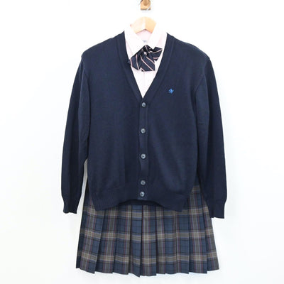 【中古】北海道 札幌北斗高等学校 女子制服 6点（ブレザー・シャツ・ニット・スカート）sf009279