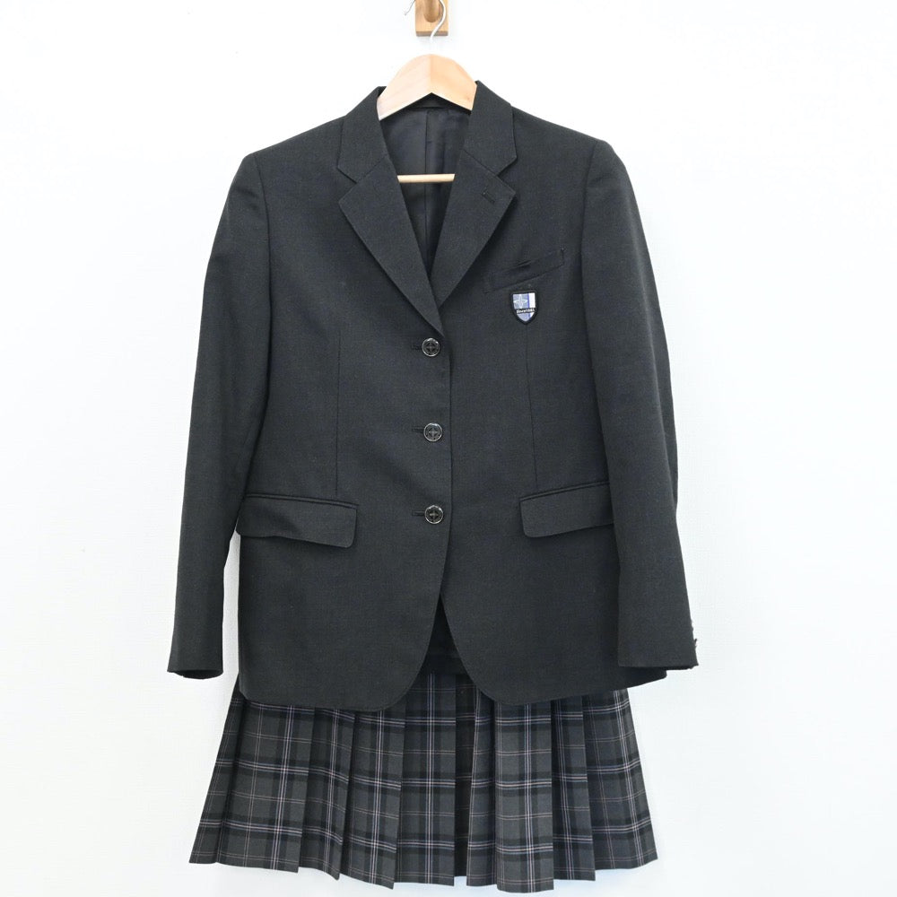 【中古】北海道 札幌市立札苗北中学校 女子制服 5点（ブレザー・ベスト・スカート・ズボン）sf009282