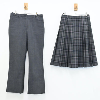 【中古】北海道 札幌市立札苗北中学校 女子制服 5点（ブレザー・ベスト・スカート・ズボン）sf009282