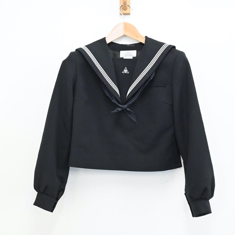 【中古】北海道 北海道稲雲高等学校 女子制服 3点（セーラー服・スカート）sf009299