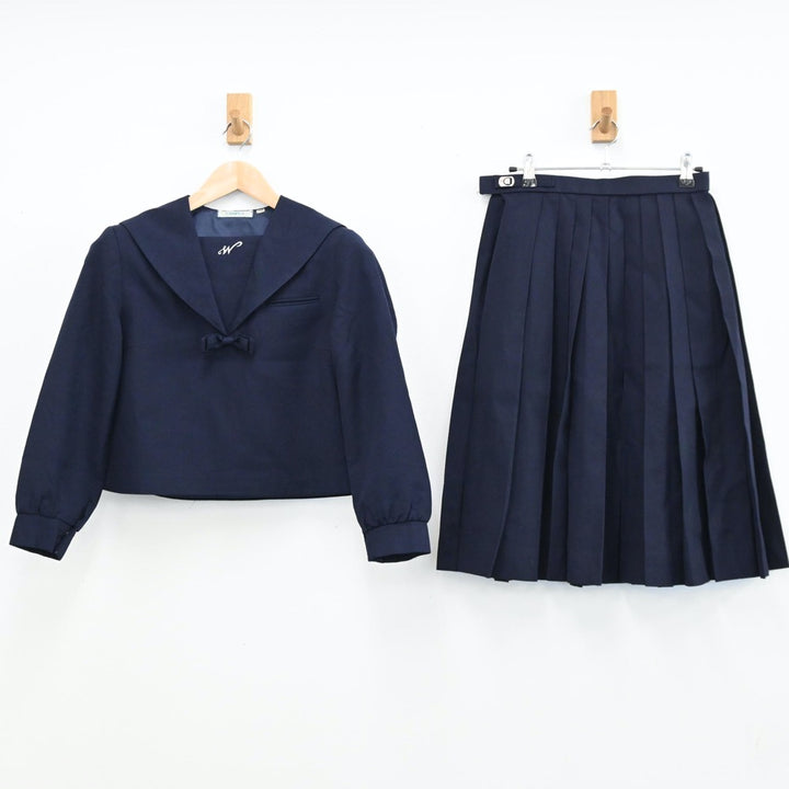 中古制服】長崎県 長崎西高等学校 女子制服 3点（セーラー服・スカート）sf009311【リサイクル学生服】 | 中古制服通販パレイド