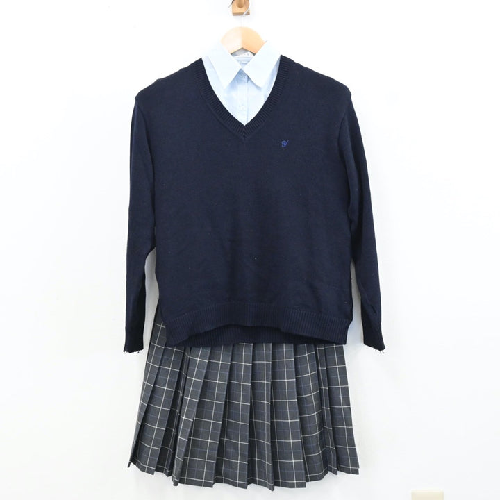 【中古制服】岡山県 岡山県立矢掛高等学校 女子制服 7点（ブレザー・ニット・シャツ・スカート）sf009316【リサイクル学生服】 |  中古制服通販パレイド