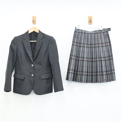 【中古】東京都 都立東村山高等学校 女子制服 4点（ブレザー・スカート）sf009330