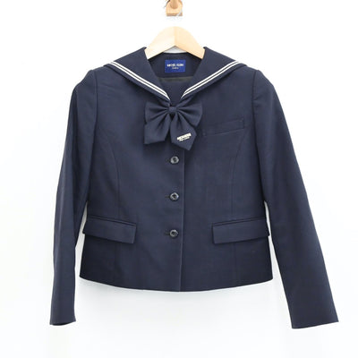 【中古】愛知県 桜花学園高等学校 女子制服 3点（セーラー服・スカート）sf009331