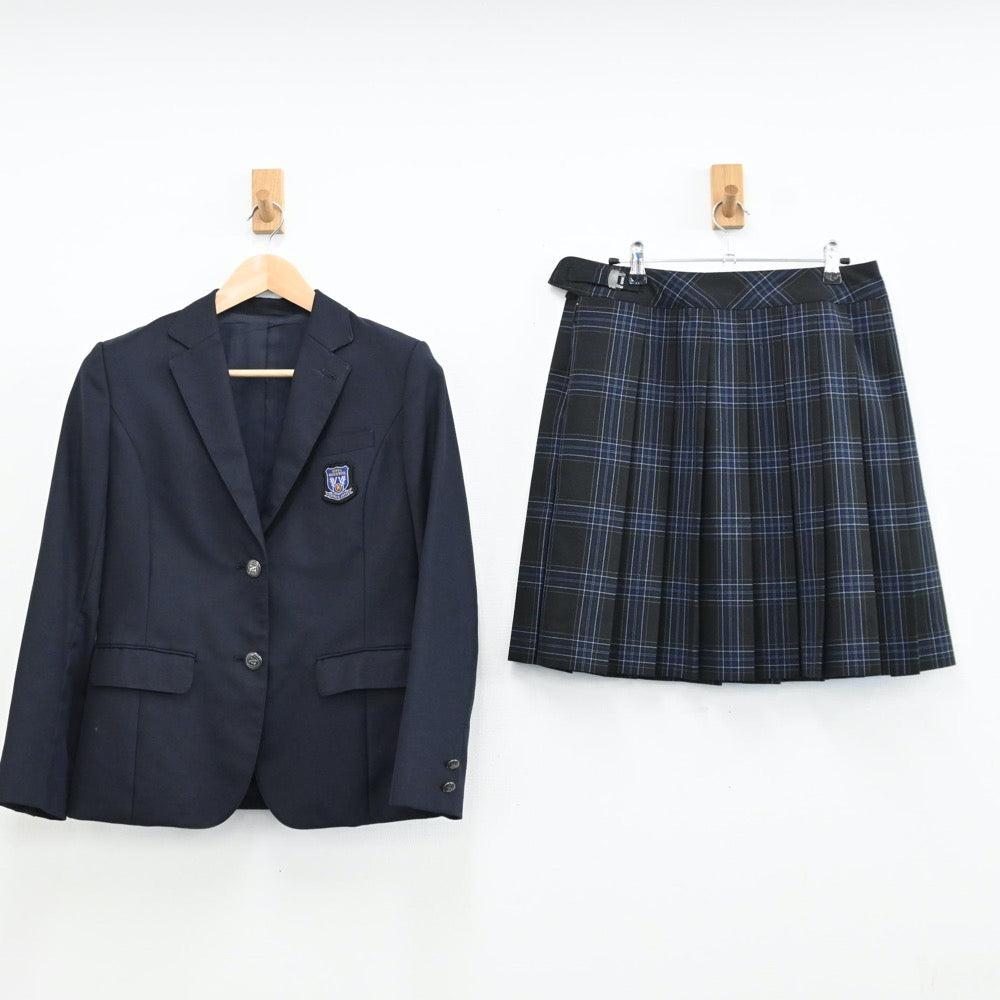 【中古】神奈川県 神奈川県立新羽高等学校 女子制服 2点（ブレザー・スカート）sf009333