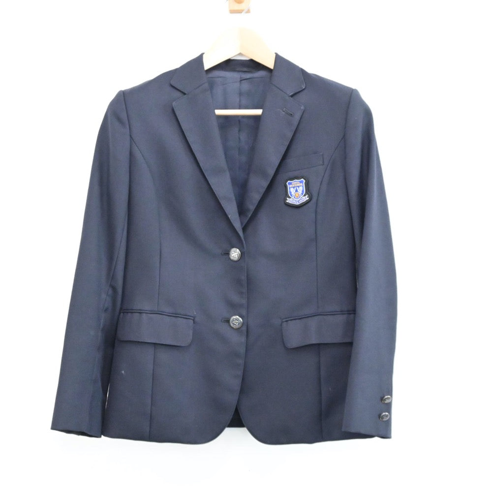 【中古】神奈川県 神奈川県立新羽高等学校 女子制服 2点（ブレザー・スカート）sf009333