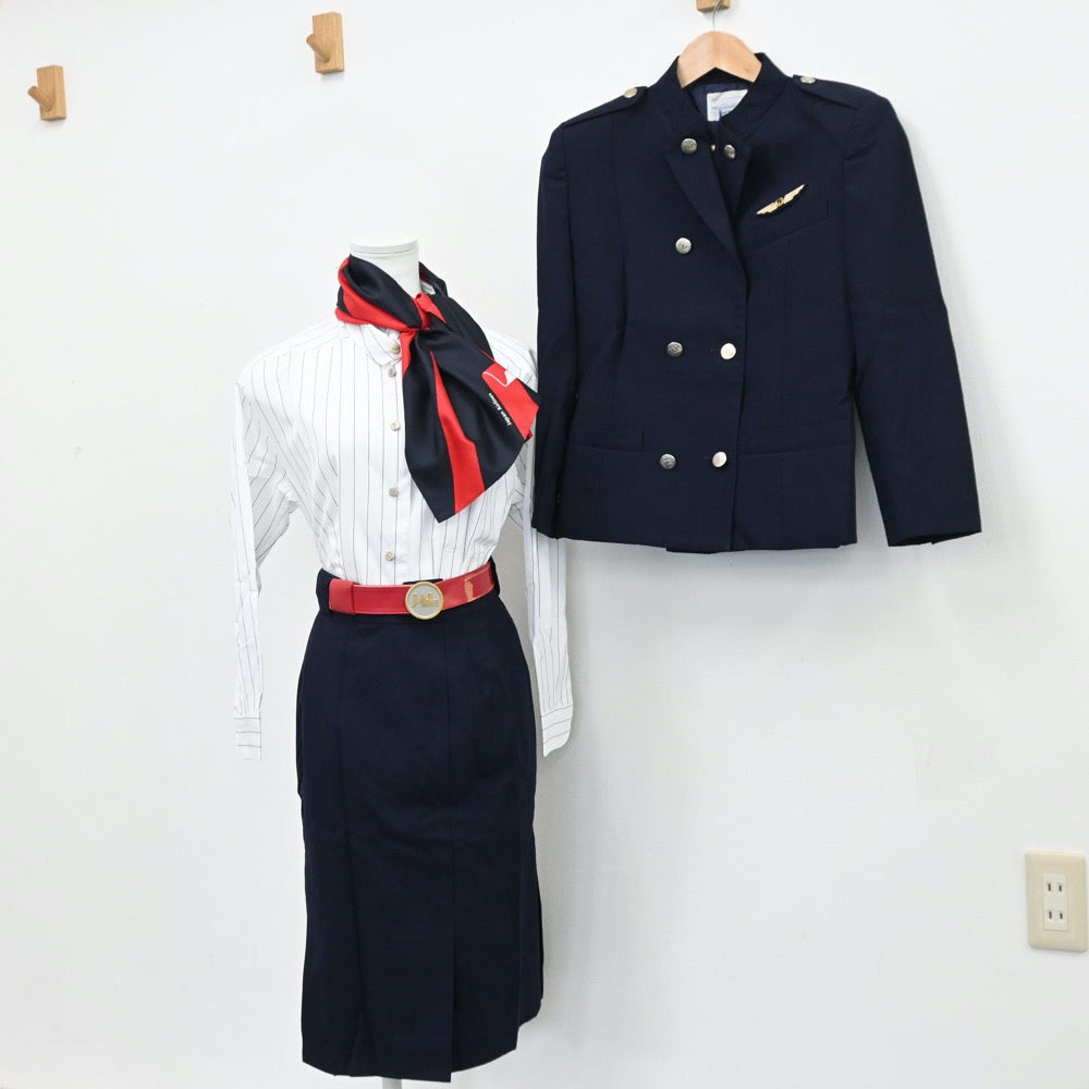 【中古】CA JAL 日本航空 キャビンアテンダント制服 10点 sf009351