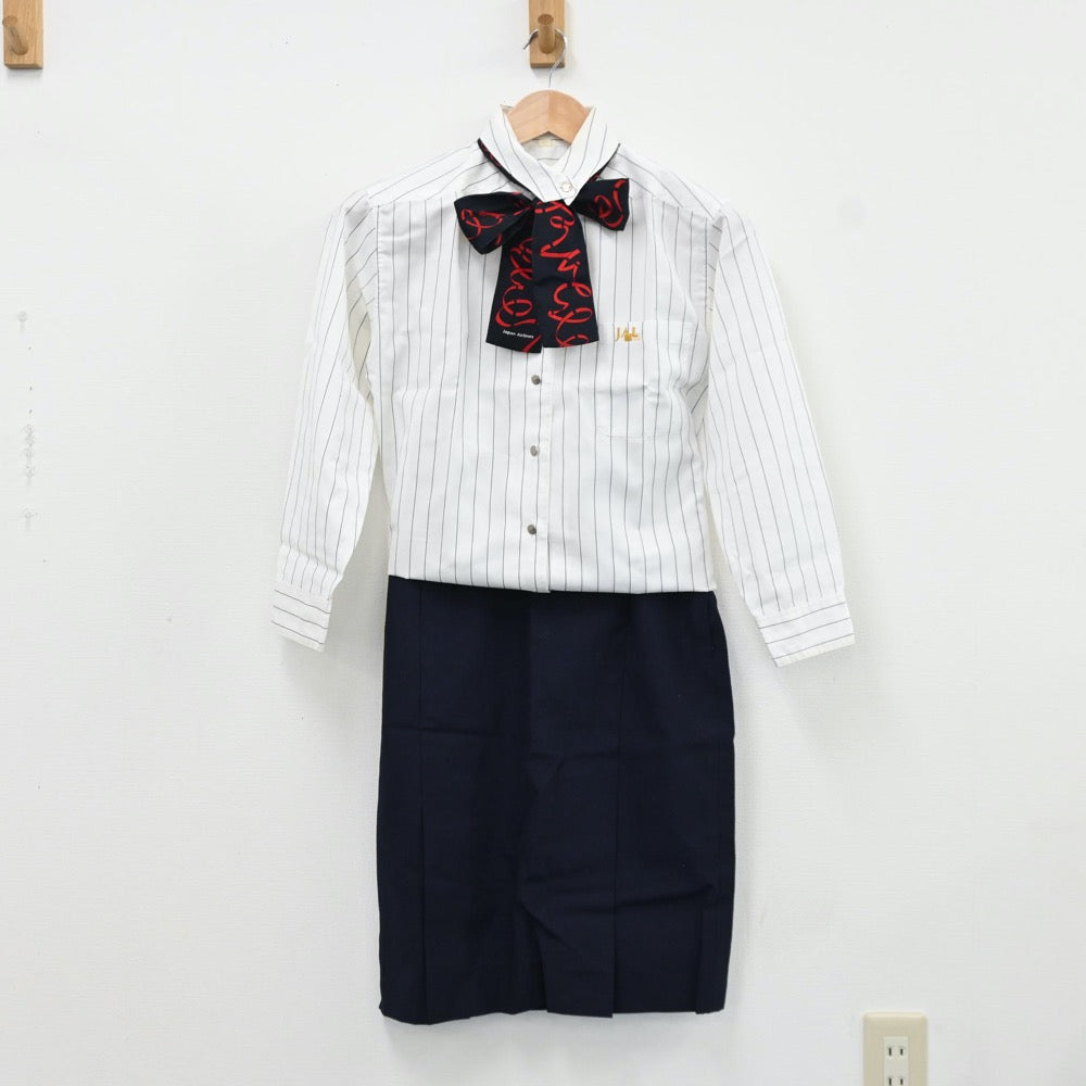 【中古】CA JAL 日本航空 キャビンアテンダント制服 6点 sf009352