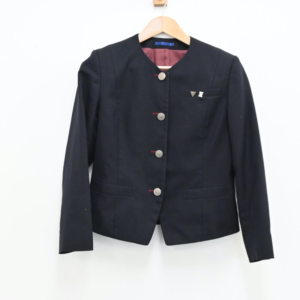 【中古】兵庫県 三田学園中学校・高等学校 女子制服 3点（ブレザー・ジャンパースカート）sf009359