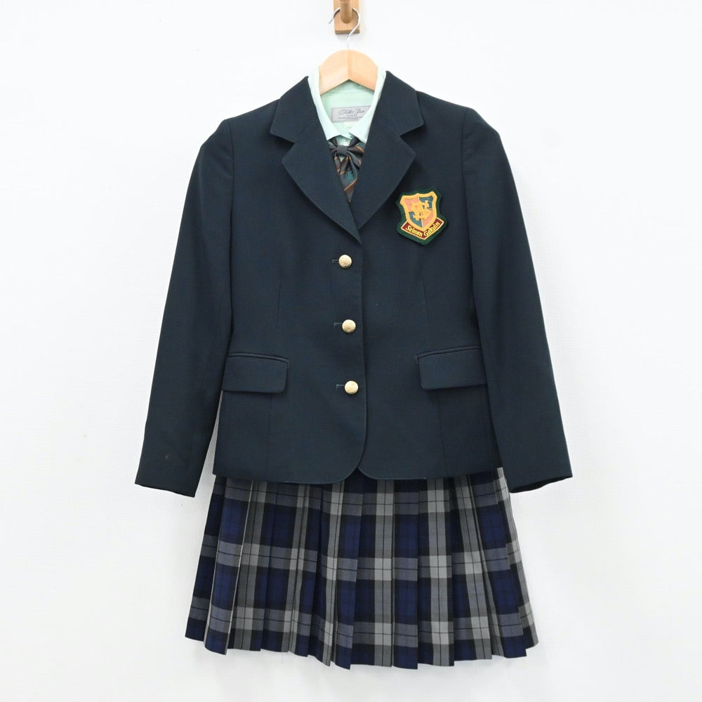 【中古】福岡県 西南学院中学校・高等学校 女子制服 5点（ブレザー・シャツ・スカート）sf009367