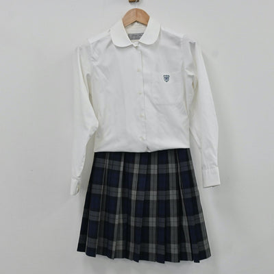 【中古】福岡県 西南学院中学校・高等学校 女子制服 5点（ブレザー・シャツ・スカート）sf009367