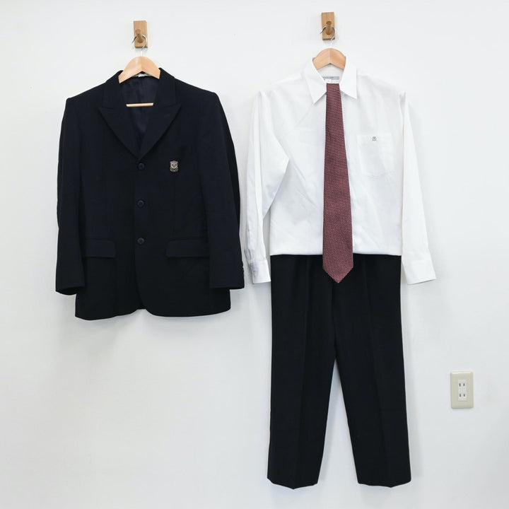中古制服】滋賀県 近江兄弟社中学校・高等学校 男子制服 6点（ブレザー