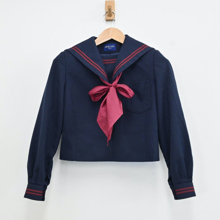 【中古制服】山口県 山口県立萩高等学校 女子制服 3点（セーラー服・ジャンパースカート）sf009392【リサイクル学生服】 | 中古制服通販パレイド