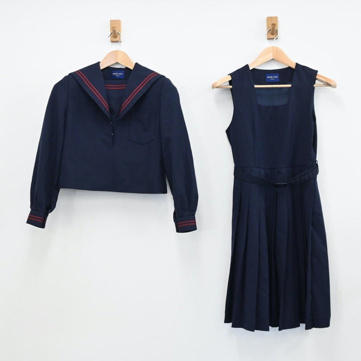 【中古制服】山口県 山口県立萩高等学校 女子制服 2点（セーラー服・ジャンパースカート）sf009393【リサイクル学生服】 | 中古制服通販パレイド