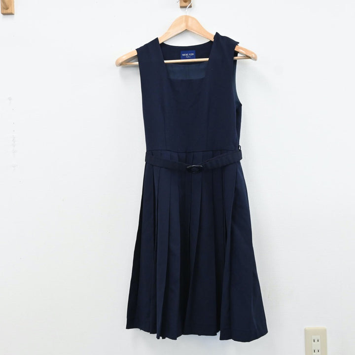 【中古】山口県 山口県立萩高等学校 女子制服 2点（セーラー服・ジャンパースカート）sf009393