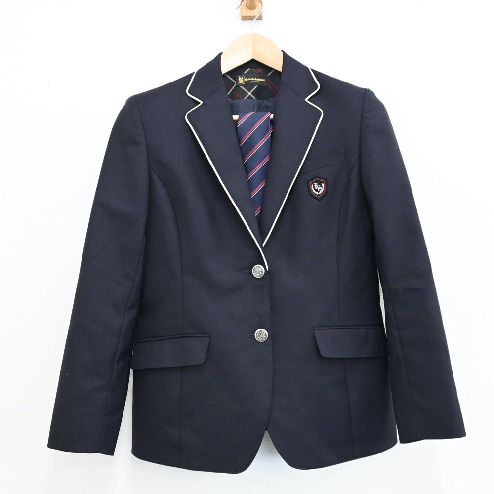 【中古】鳥取県 米子松陰高等学校 女子制服 3点（ブレザー・スカート）sf009397