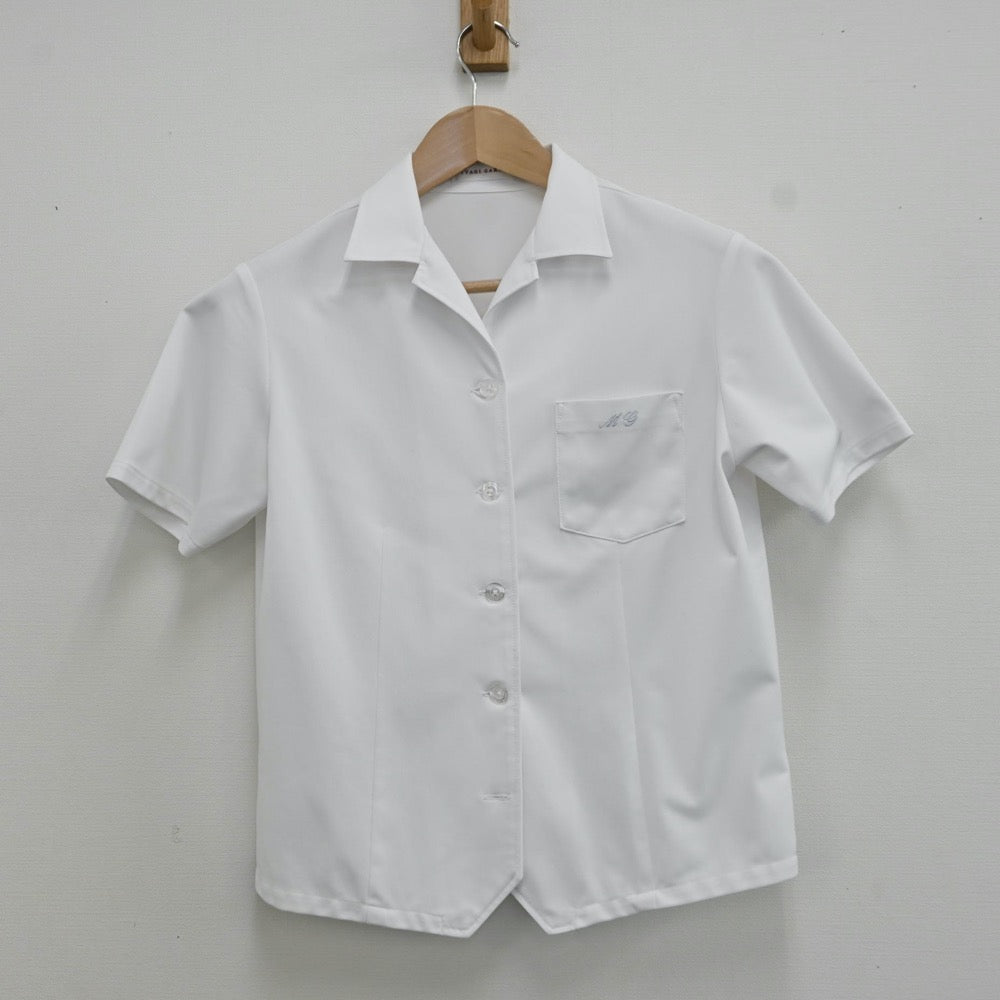 【中古】宮城県 宮城学院高等学校 女子制服 4点（シャツ・ニットベスト・スカート）sf009448