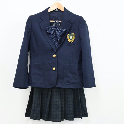 【中古】福岡県 福岡第一薬科大学附属高等学校 女子制服 4点（ブレザー・ベスト・スカート）sf009455