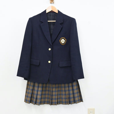 【中古】栃木県 栃木県立今市高等学校 女子制服 2点（ブレザー・スカート）sf009459