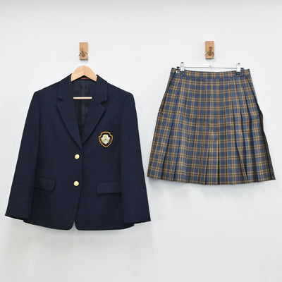 【中古】栃木県 栃木県立今市高等学校 女子制服 2点（ブレザー・スカート）sf009459