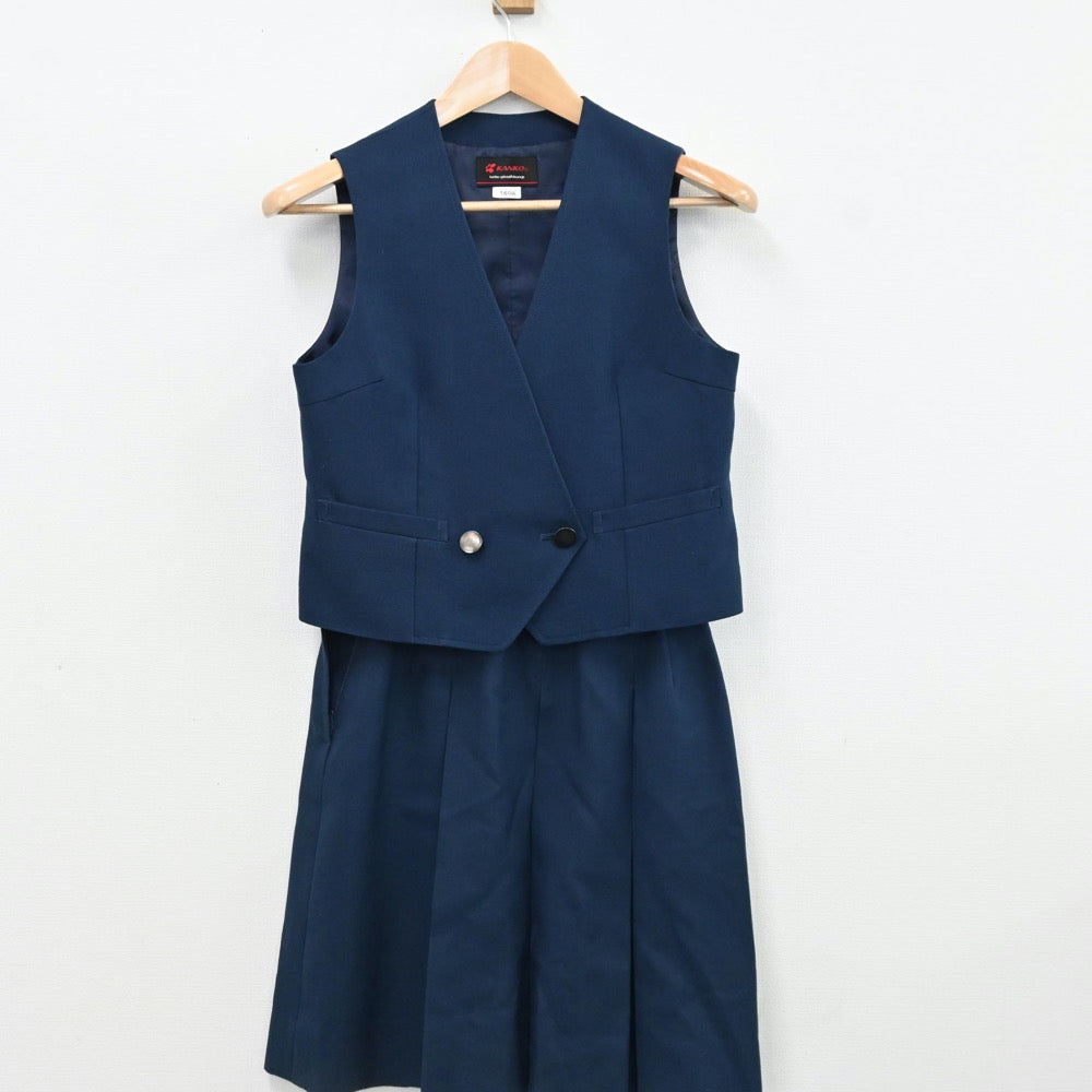 中古制服】神奈川県 鴨居中学校 女子制服 3点（ブレザー・ベスト