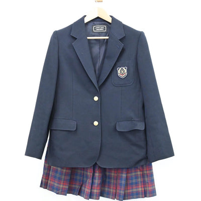 【中古】埼玉県 埼玉県立飯能高等学校 女子制服 2点（ブレザー・スカート）sf009465