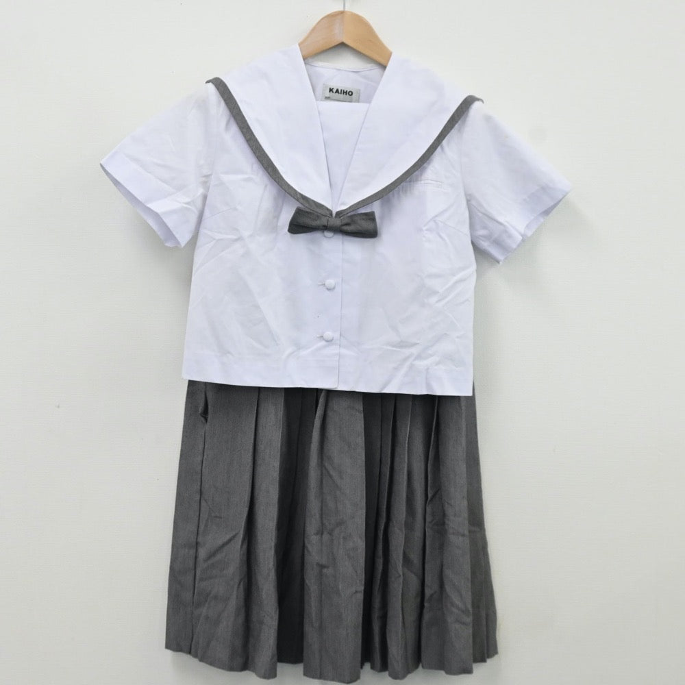 【中古】沖縄県 沖縄県立開邦高等学校 女子制服 4点（セーラー服・スカート）sf009475