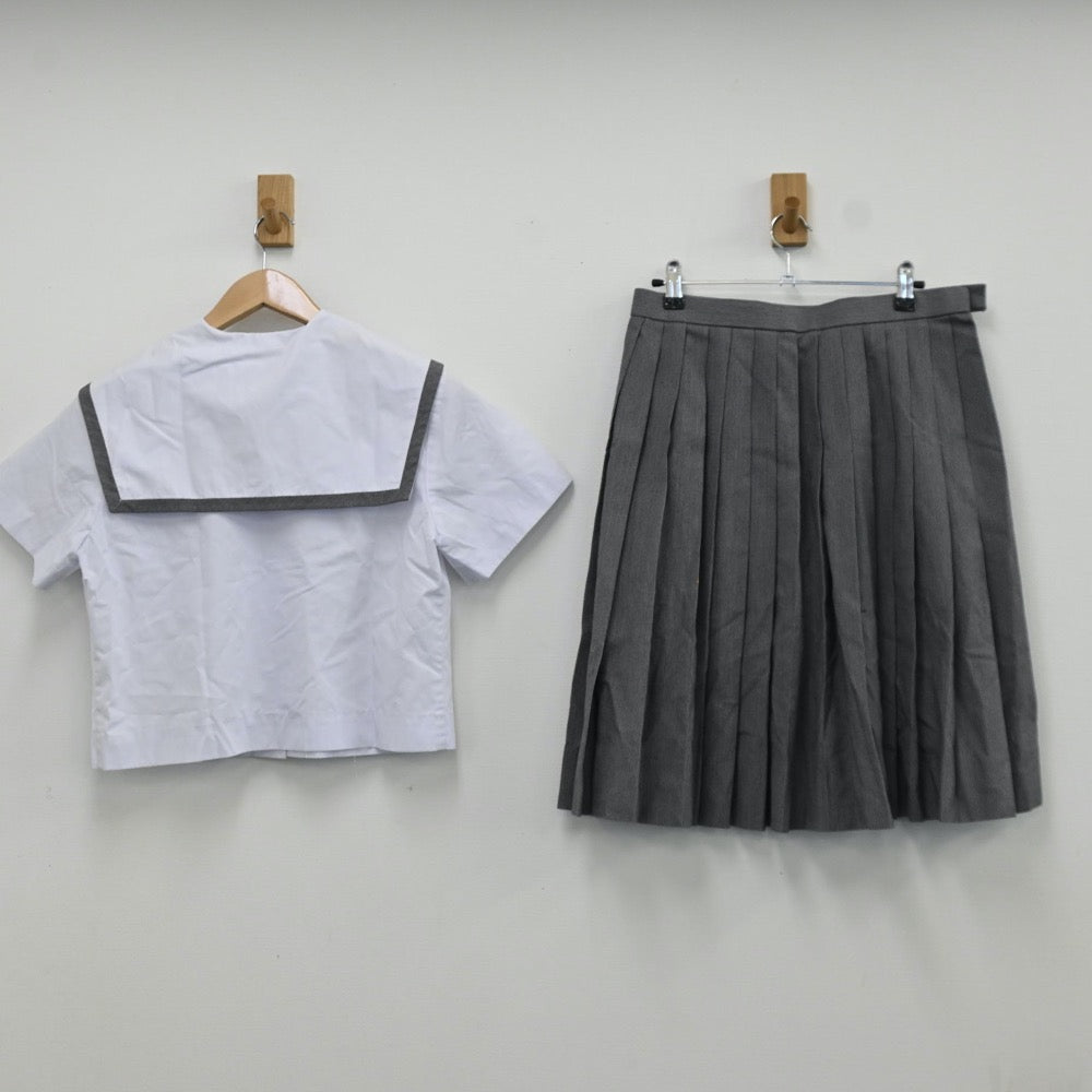 【中古】沖縄県 沖縄県立開邦高等学校 女子制服 4点（セーラー服・スカート）sf009475