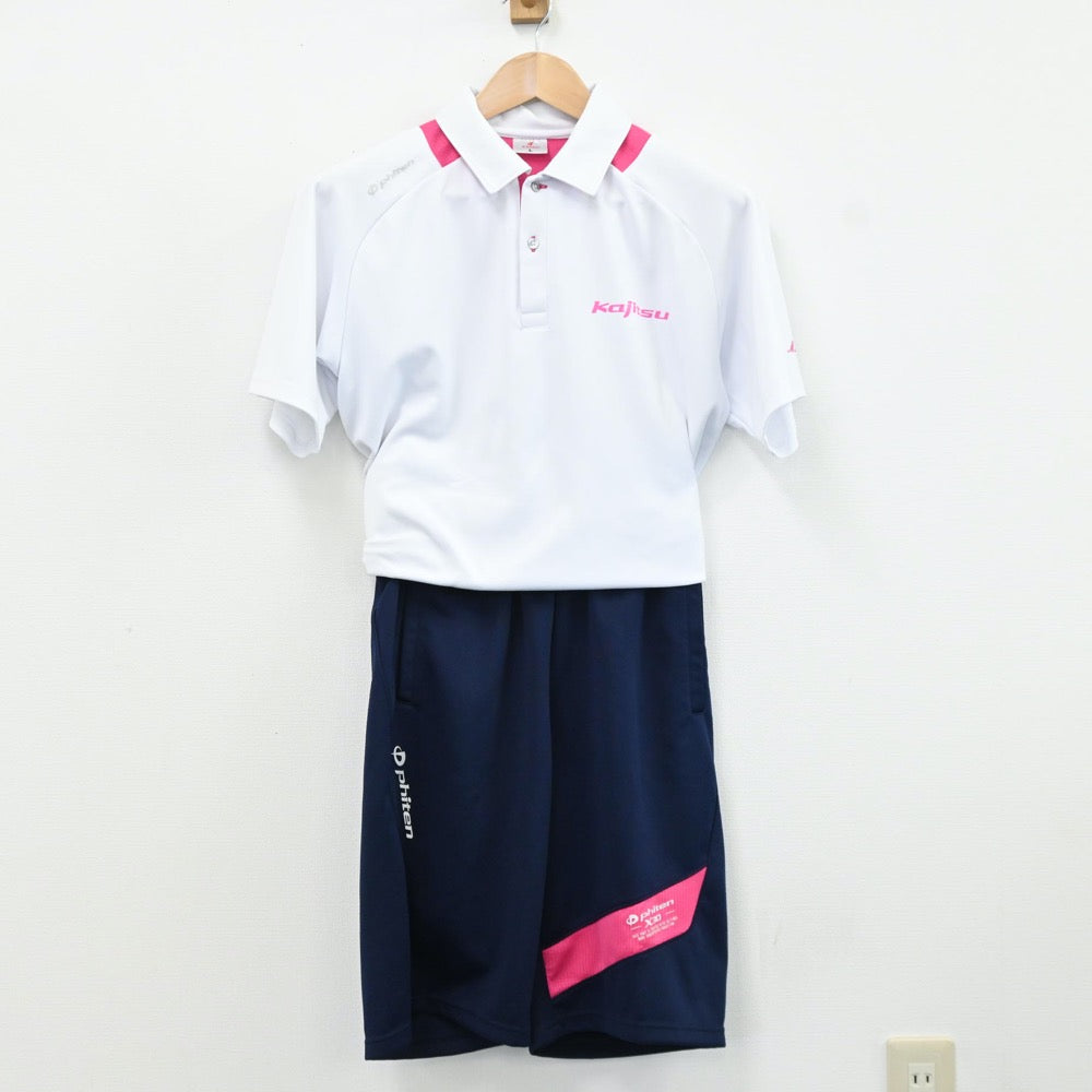 【中古】鹿児島県 鹿児島実業高等学校 女子制服 4点（ジャージ 上・体操服 上・ジャージ 下・体操服 下）sf009489