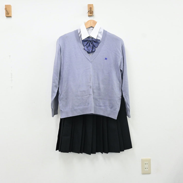 【中古】宮城県 宮城県仙台東高等学校 女子制服 6点（ブレザー・ニット・シャツ・スカート）sf009496