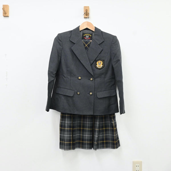 【中古】東京都 私立桜丘高等学校 女子制服 5点（ブレザー・ニット・スカート）sf009501