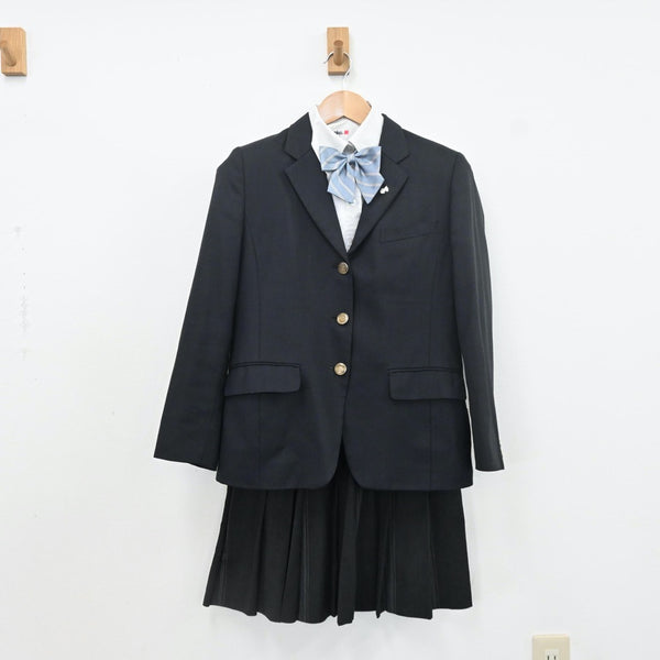 【中古】栃木県 宇都宮東高等学校・附属中学校 女子制服 5点（ブレザー・シャツ・スカート）sf009548