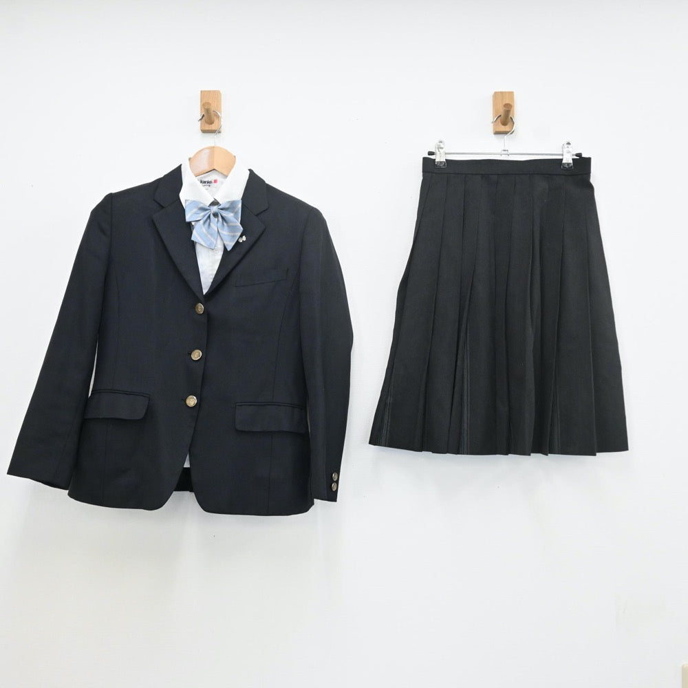 【中古】栃木県 宇都宮東高等学校・附属中学校 女子制服 5点（ブレザー・シャツ・スカート）sf009548